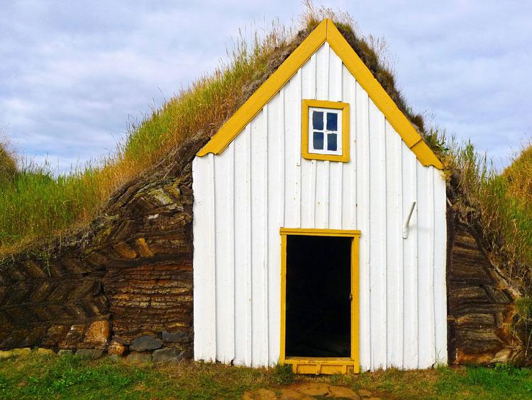 Iceland Traditional Turfed House